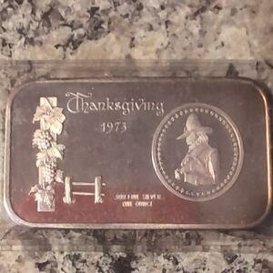 1973 Thanksgiving Silver Bar